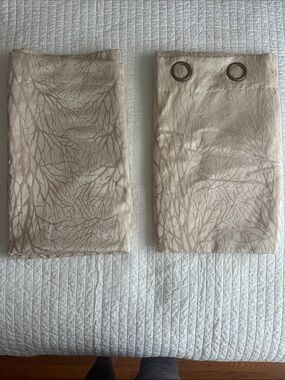 SunSmart Total Blackout Grommet Set of 2 Curtain Panel 50" x 84"– Champagne Gold